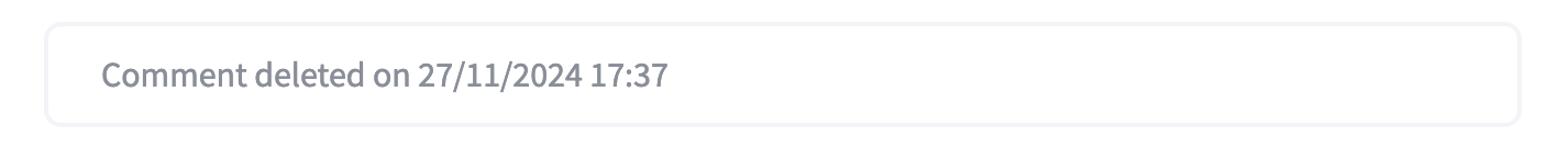 Deleted comment