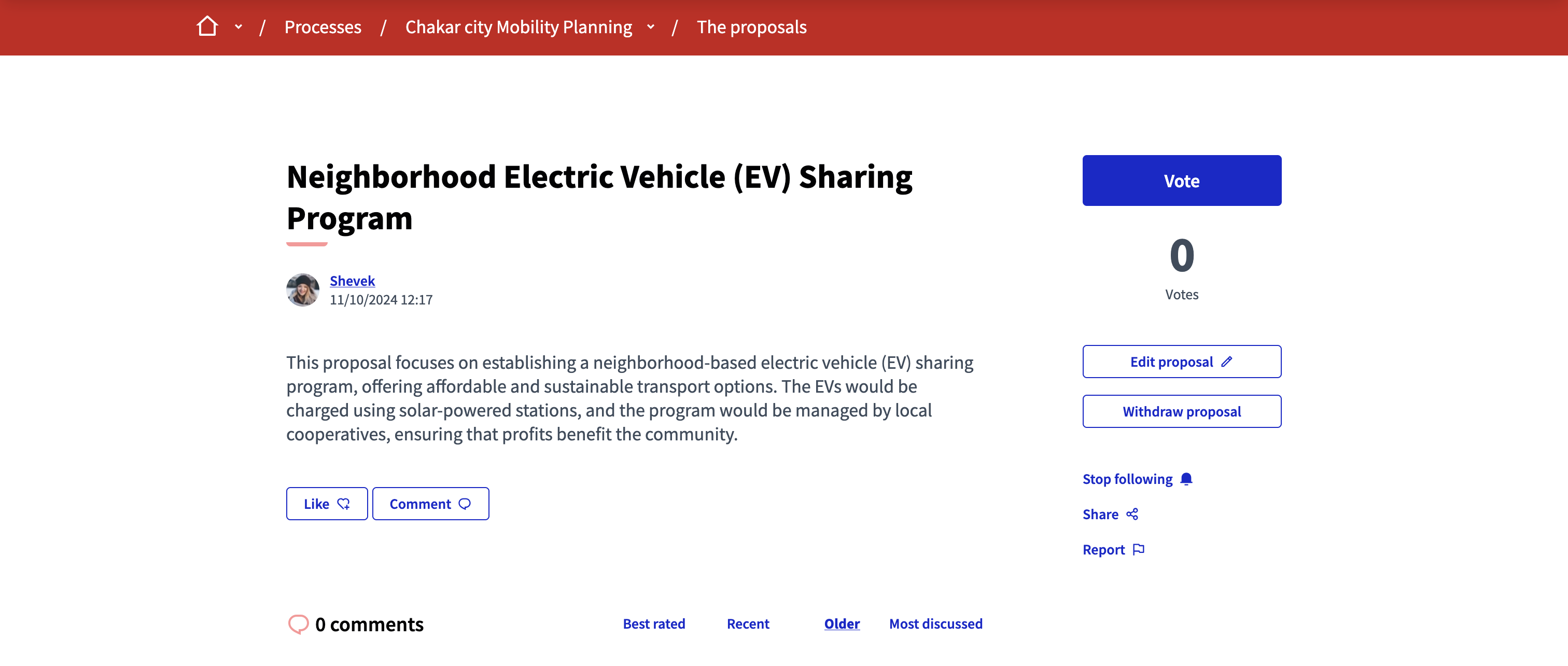 Proposals example