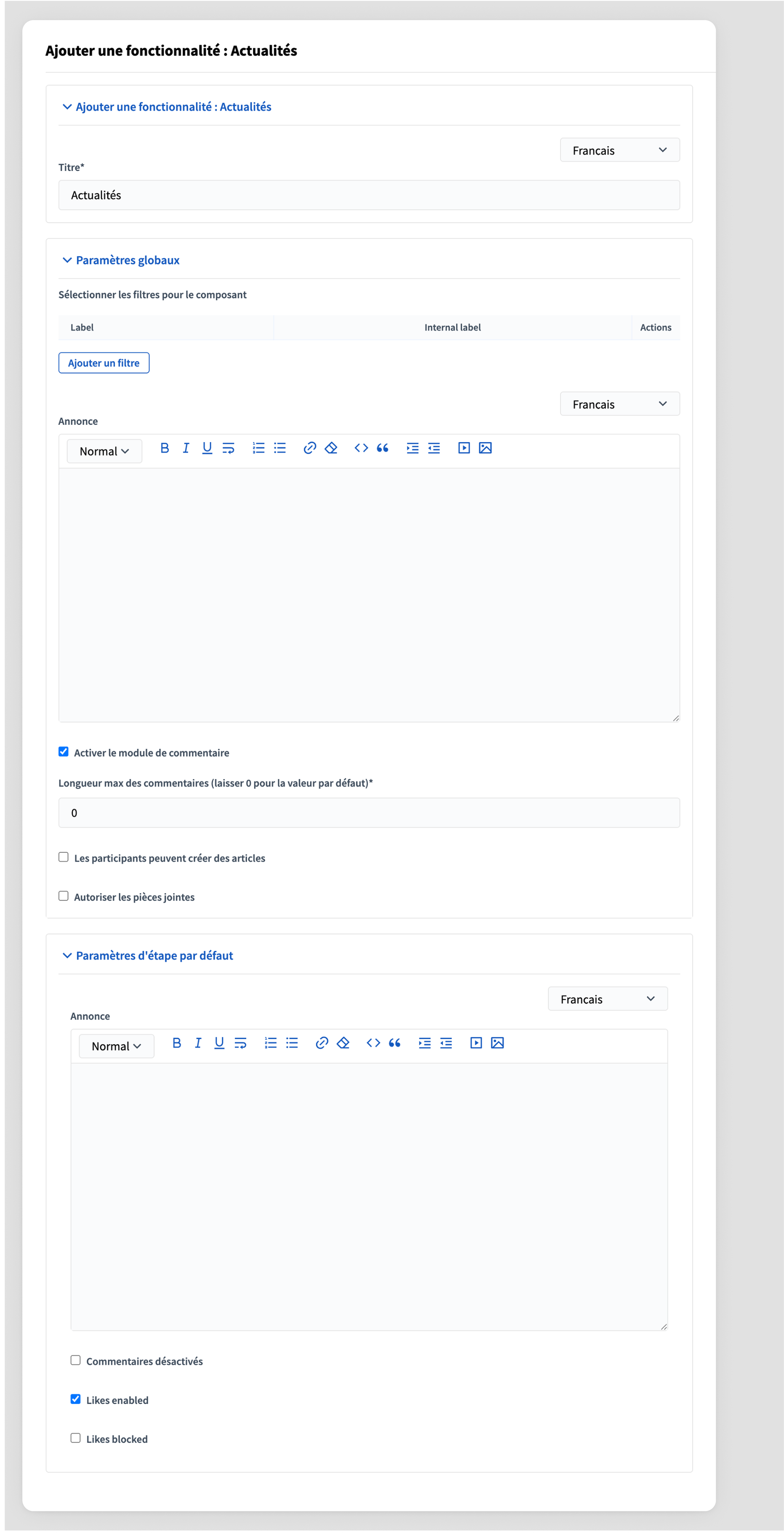 Add component form
