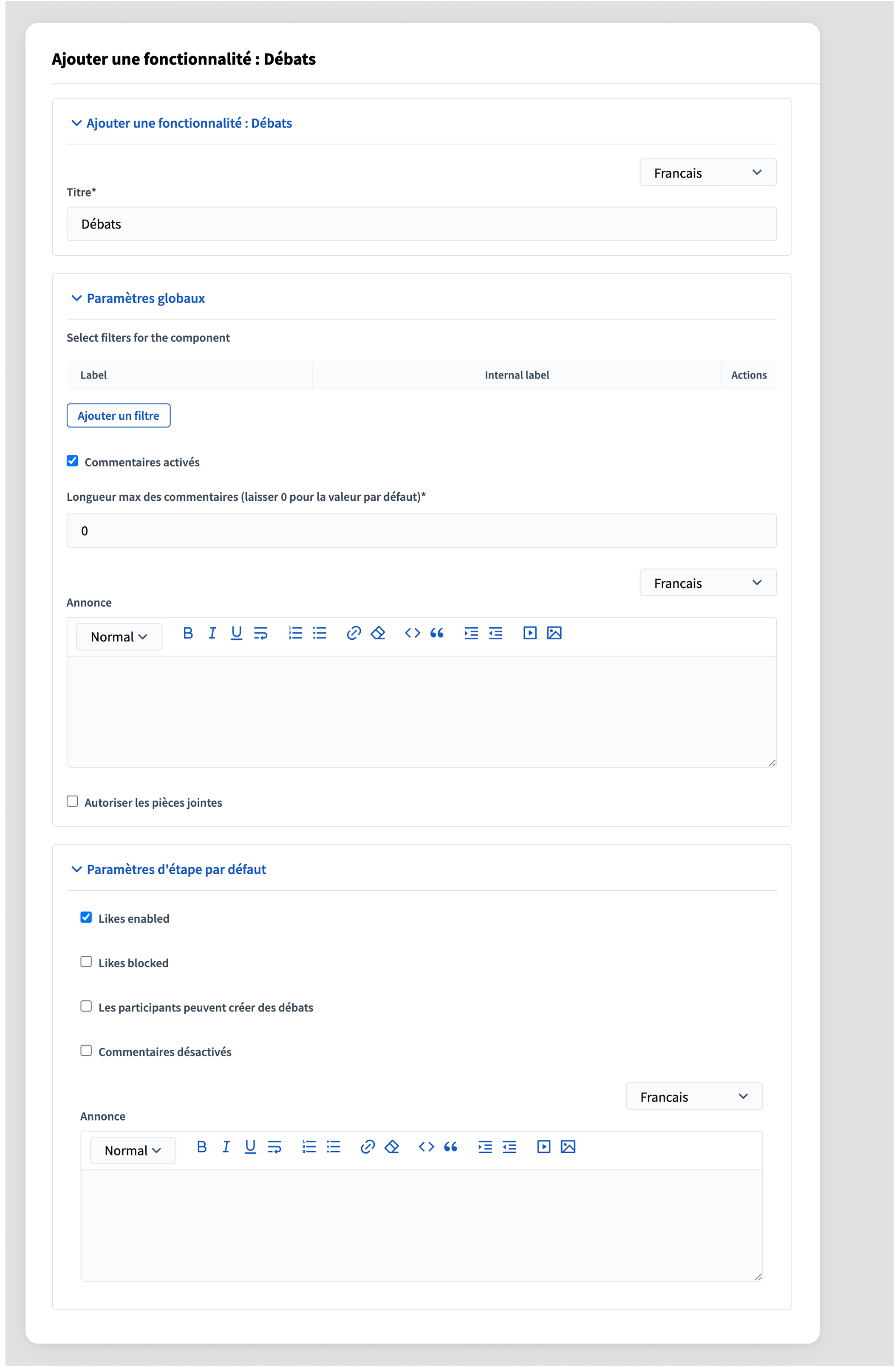 Add component form