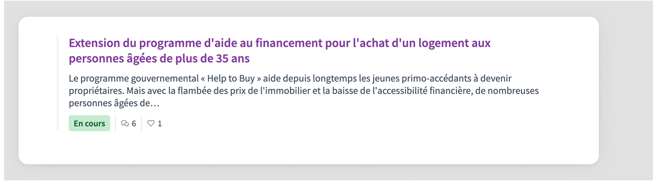 Liste des débats
