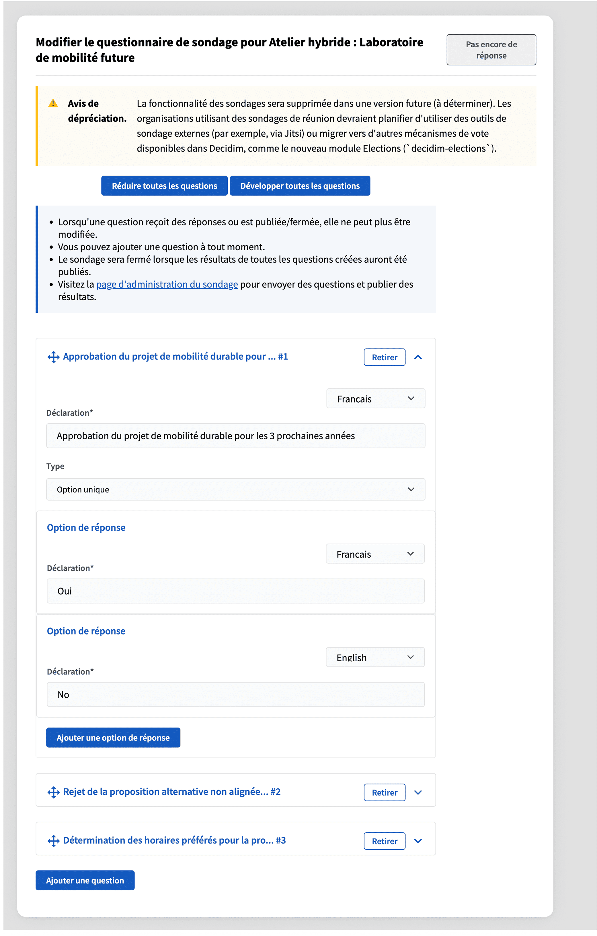 Backend for meeting polls
