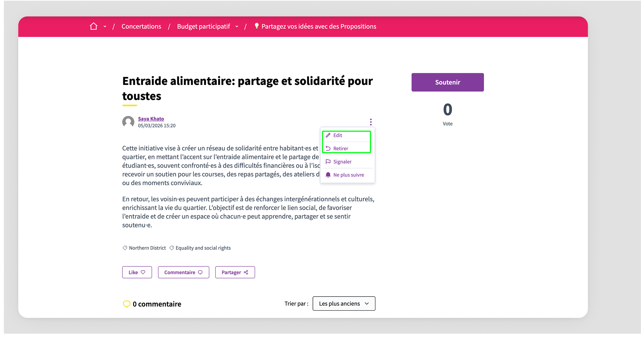 Proposals example