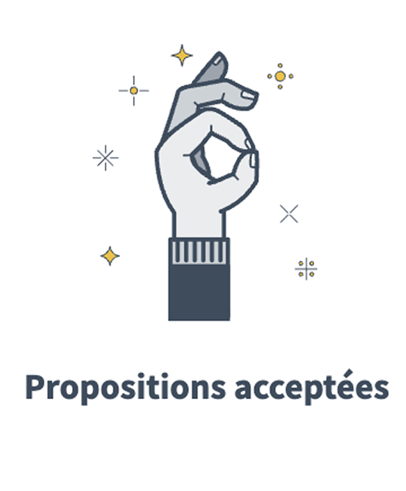 Badge des propositions acceptées