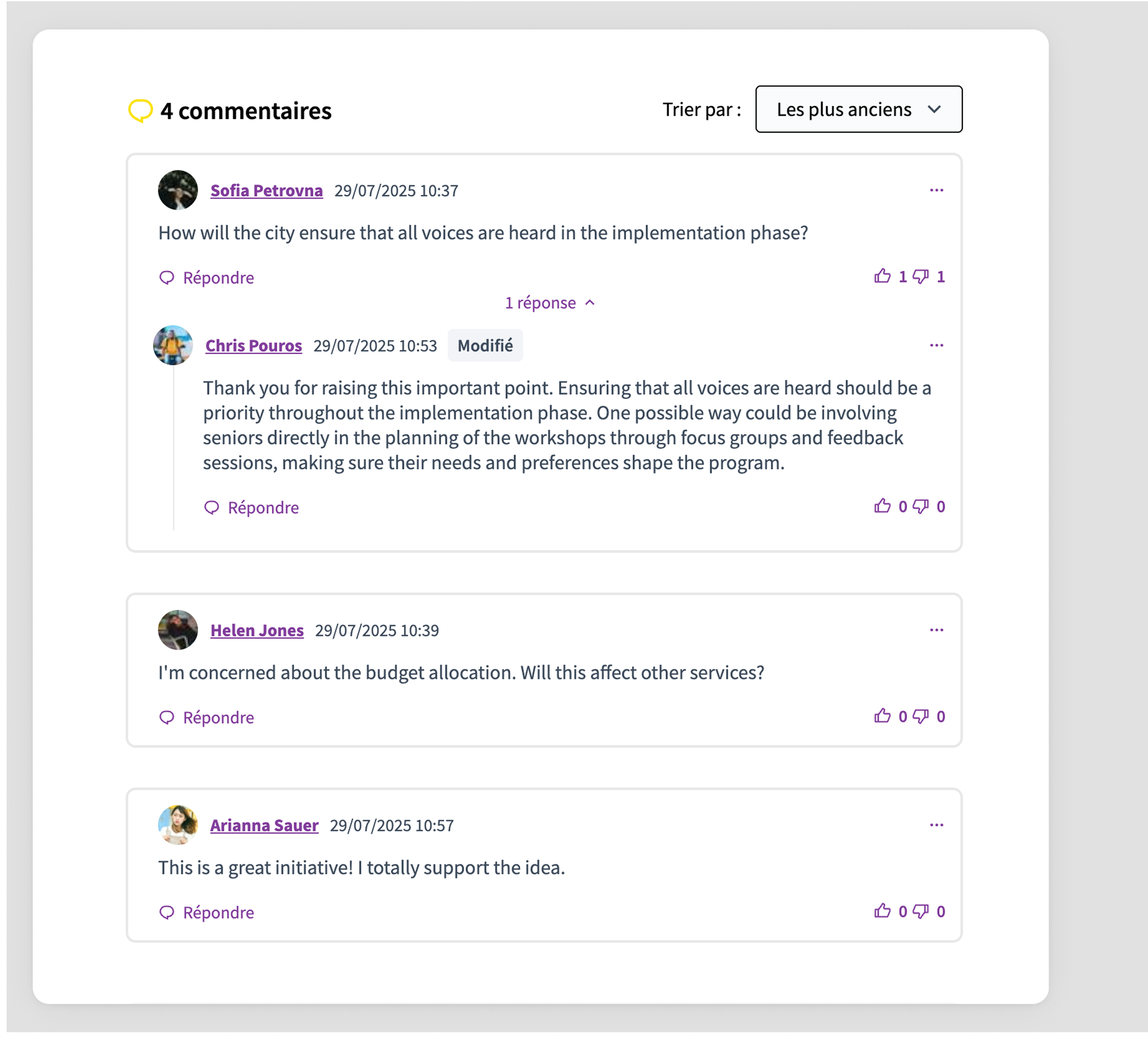 Nested comments