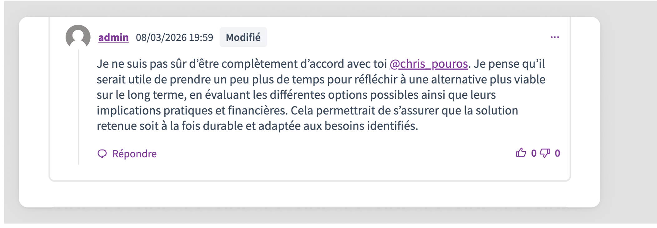 Edited comment