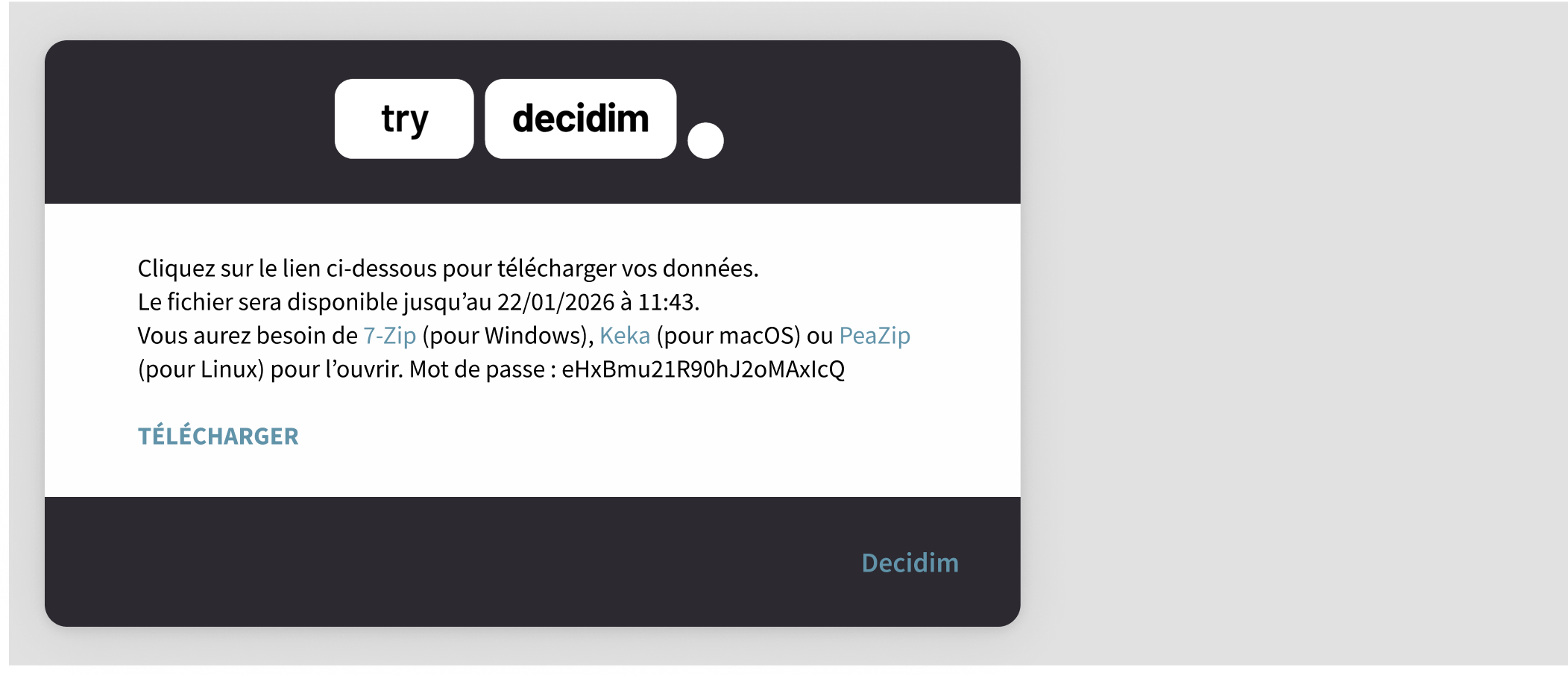Mes données