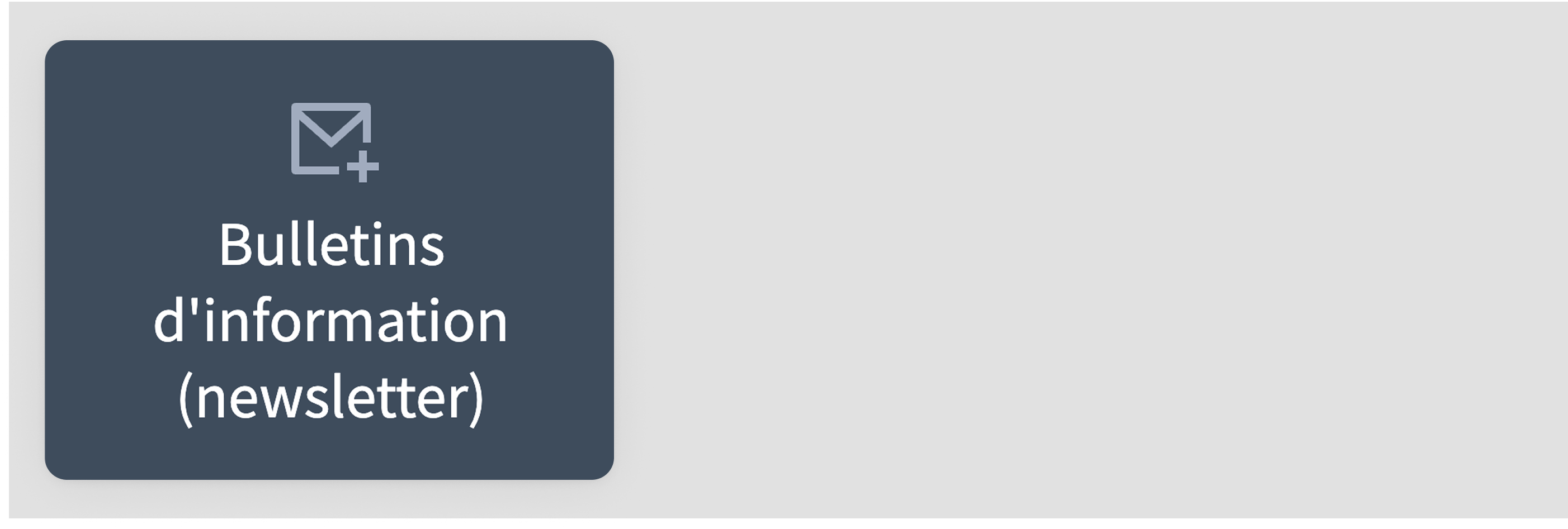 Newsletter administrator menu