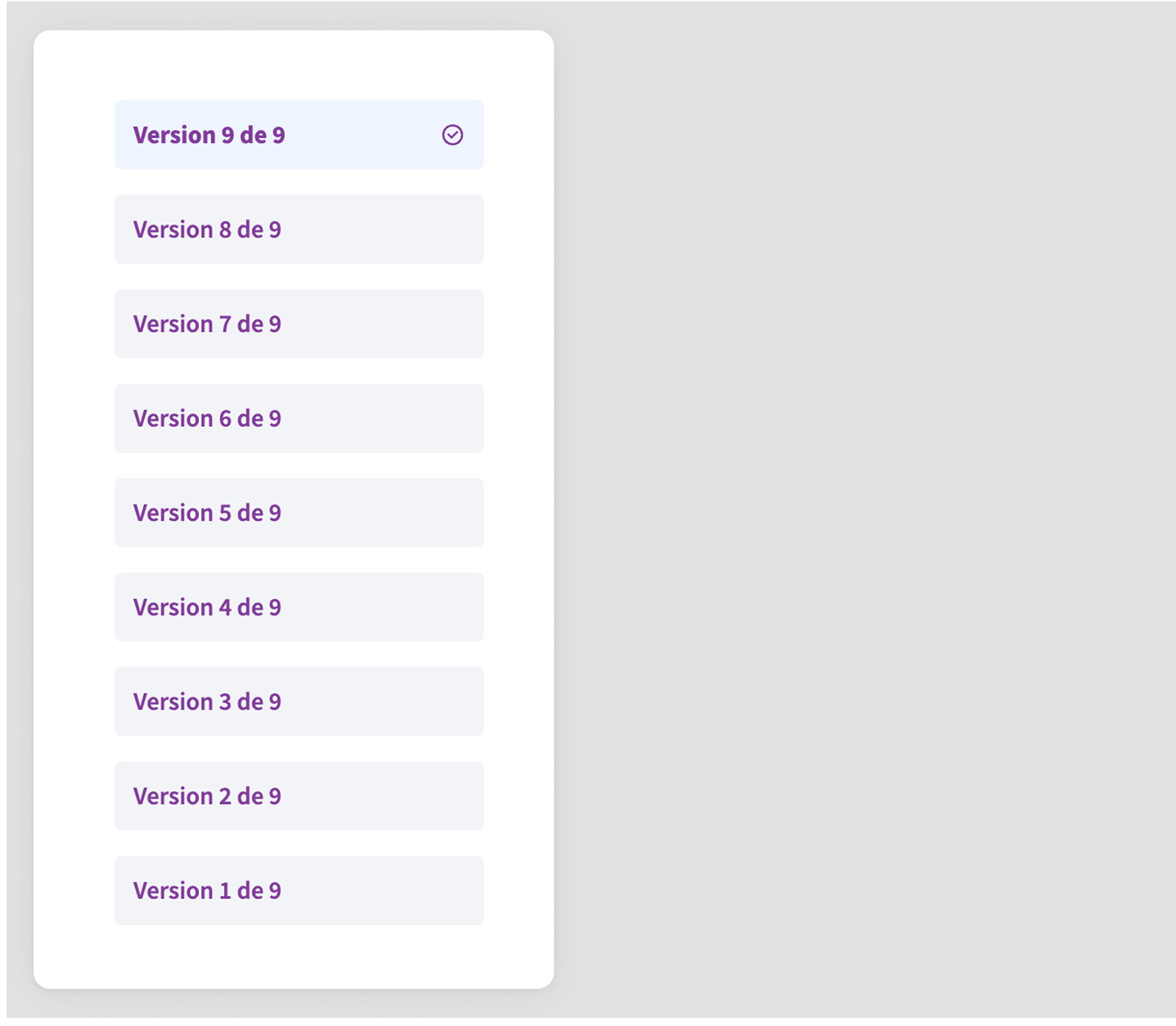 List of versions