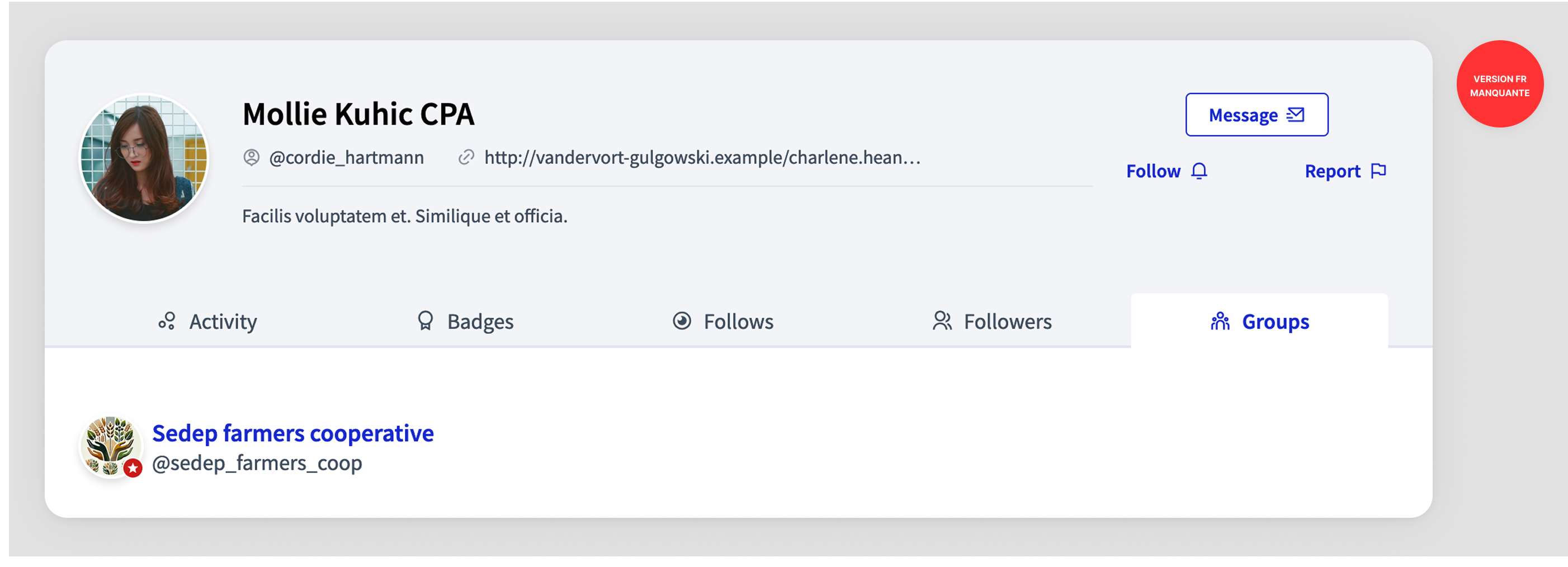 User group: verified icon