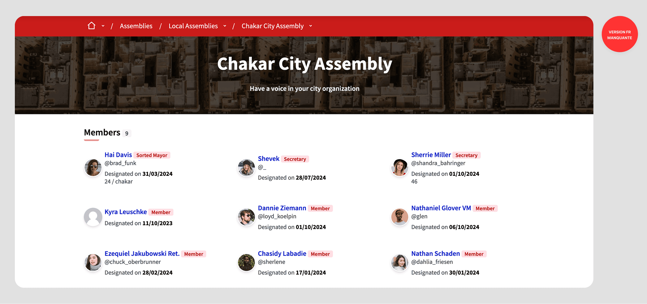 Assembly members