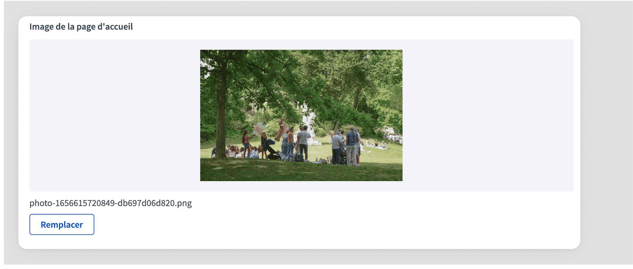 New conference form images section
