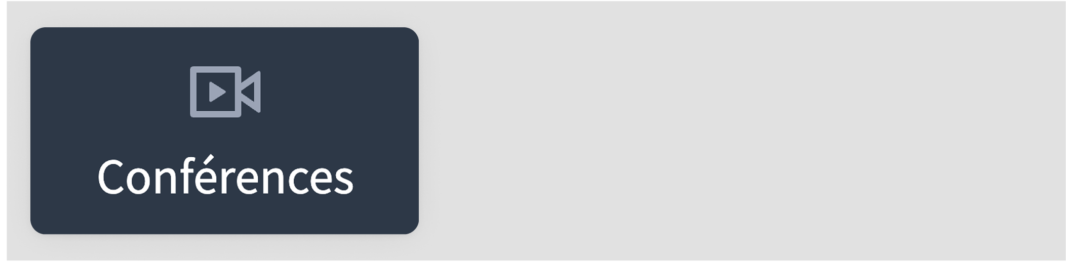 Conferences menu