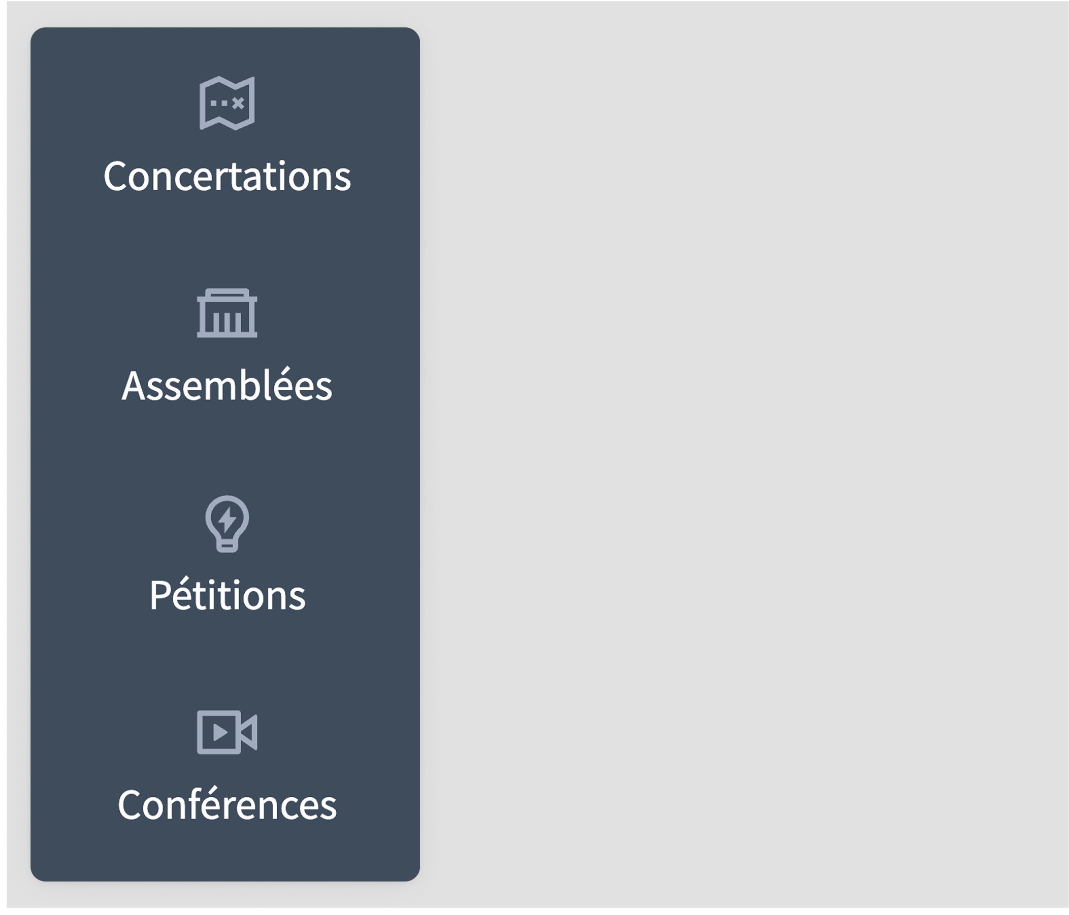Spaces in administrator sidebar